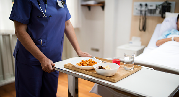 a person preparing food in a kitchen