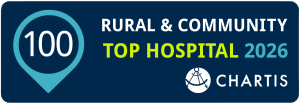 Top 2026 Rural & Community Hospital badge by Chartis.
